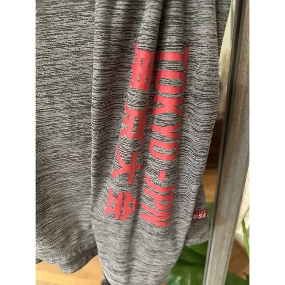 Nike Team USA Olympics Quarter Zip Pullover Gray Long Sleeve Tokyo 2020 Logo L - Picture 3 of 6